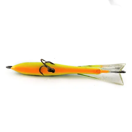 Vintage Rapala Flat Jig 7, 3/5oz Fire tiger fishing spoon #20861