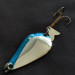 Vintage  Acme K.O. Wobbler, 1/2oz nickel/blue fishing spoon #20864