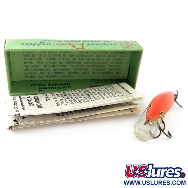   Rapala Countdown CD5 (1960s), 3/16oz GFR Color Red fishing lure #20869