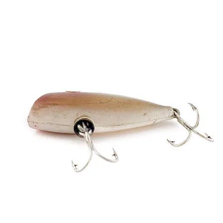 Vintage Whopper Stopper Bayou Boogie, 1/3oz yellow back silver plate fishing lure #20870
