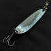 Vintage  Luhr Jensen Krocodile #3, 1/2oz nickel/blue fishing spoon #20872