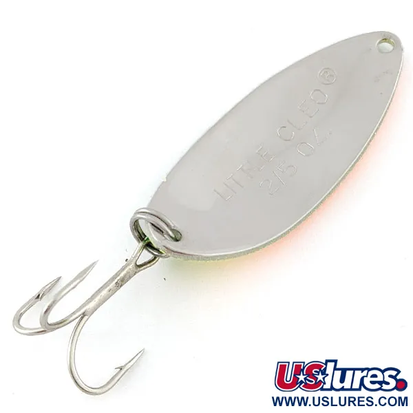 Vintage Acme Little Cleo, 2/5oz Fire tiger UV fishing spoon #20875