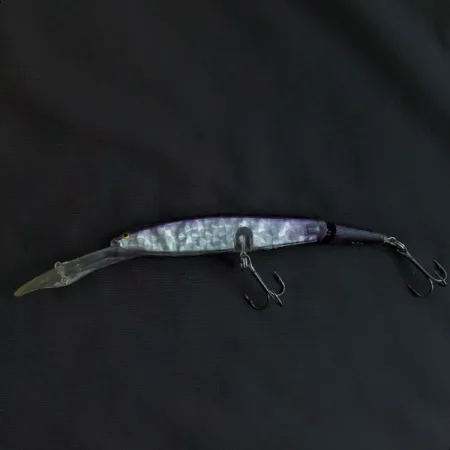 Vintage Vintage Bill Norman Deep 2JD, 1/2oz Clear/Purple fishing lure #20882