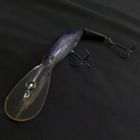 Vintage Vintage Bill Norman Deep 2JD, 1/2oz Clear/Purple fishing lure #20882