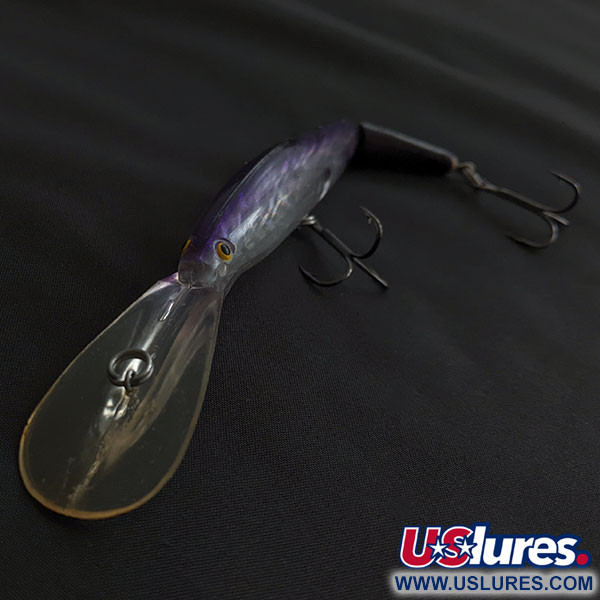 Vintage   Vintage Bill Norman Deep 2JD, 1/2oz Clear/Purple fishing lure #20882