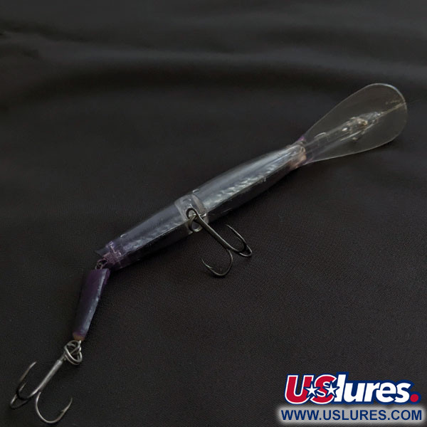 Vintage   Vintage Bill Norman Deep 2JD, 1/2oz Clear/Purple fishing lure #20882