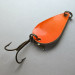 Vintage  Acme K.O. Wobbler, 1/4oz nickel/orange fishing spoon #20886