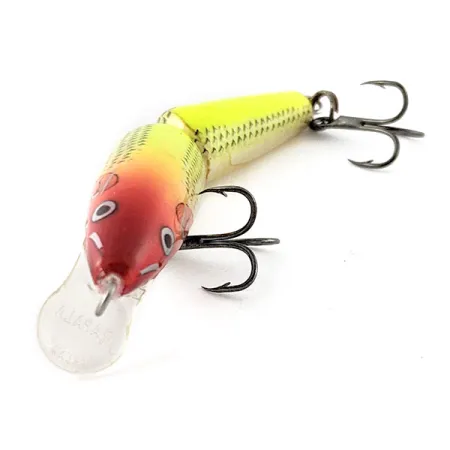 Vintage Rapala Jointed J-7, 1/8oz Clown fishing lure #20897