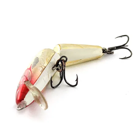 Vintage Rapala Jointed J-7, 1/8oz Clown fishing lure #20897