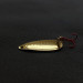 Vintage  Acme Wonderlure, 1/32oz gold/red fishing spoon #20902