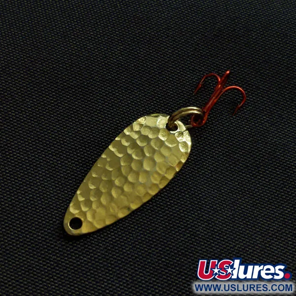 Vintage Acme Wonderlure, 1/32oz gold/red fishing spoon #20902