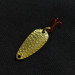 Vintage  Acme Wonderlure, 1/32oz gold/red fishing spoon #20902