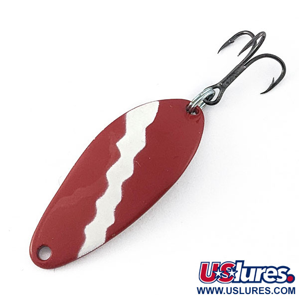 Vintage   Seneca Little Cleo, 1/4oz red/white/nickel fishing spoon #20906