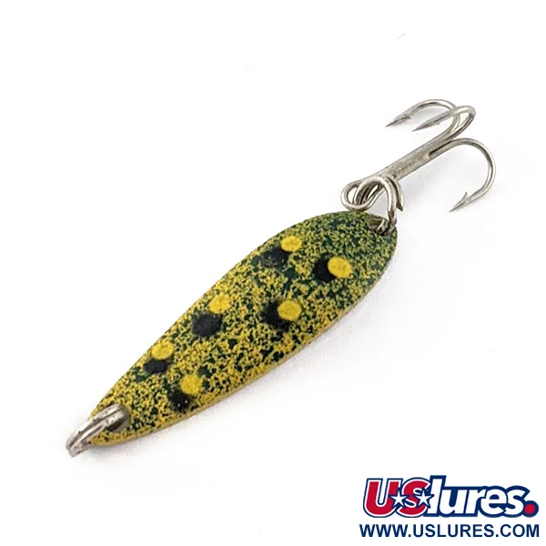 Vintage Acme Fiord Spoon  Lightning  (50s), 1/8oz Frog fishing spoon #20907