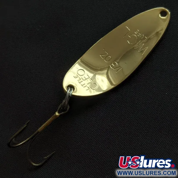 Vintage Acme Little Cleo (1980s), 1/3oz Fire tiger fishing spoon #20913