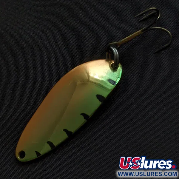 Vintage Acme Little Cleo (1980s), 1/3oz Fire tiger fishing spoon #20913