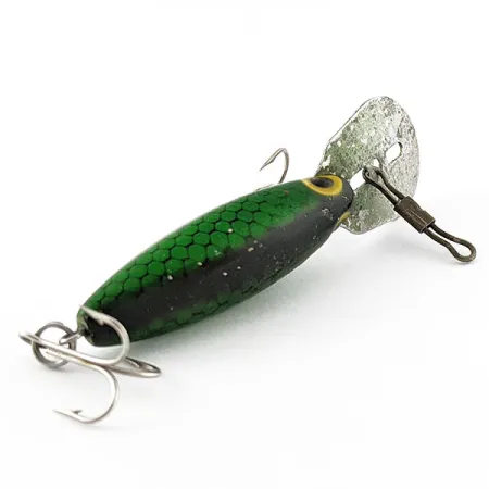 Vintage Storm Original Hot'N'Tot Thin Fin, 1/4oz silver/green fishing lure #20925