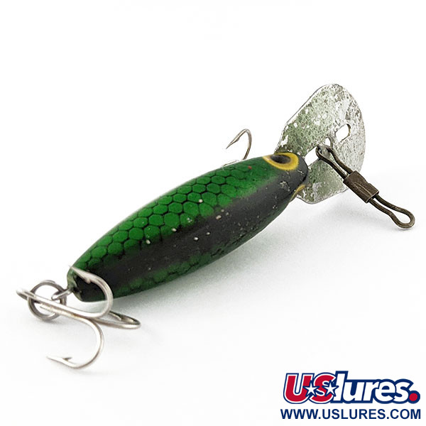 Vintage   Storm Original Hot'N'Tot Thin Fin, 1/4oz silver/green fishing lure #20925