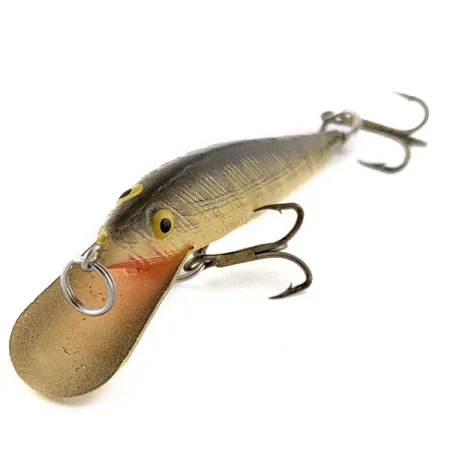 Vintage Vintage Bill Norman Shiner Minnow, 3/32oz grey/bone fishing lure #20926