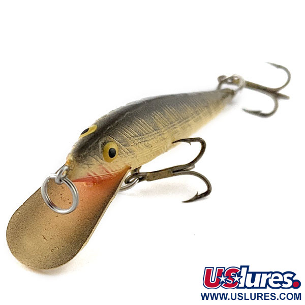 Vintage   Vintage Bill Norman Shiner Minnow, 3/32oz grey/bone fishing lure #20926