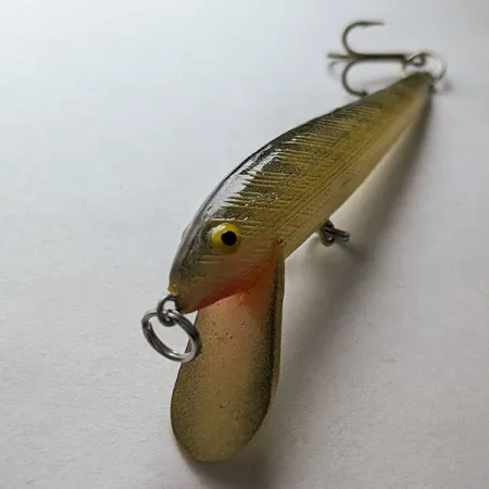 Vintage Vintage Bill Norman Shiner Minnow, 3/32oz grey/bone fishing lure #20926