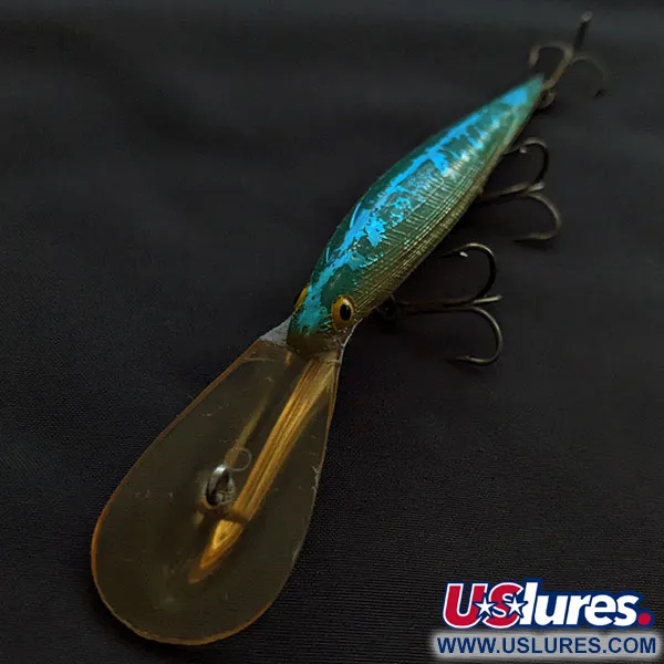 Vintage   Bill Norman Deep Shiner Minnow, 2/5oz silver/blue fishing lure #20934
