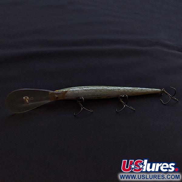 Vintage   Bill Norman Deep Shiner Minnow, 2/5oz silver/blue fishing lure #20934