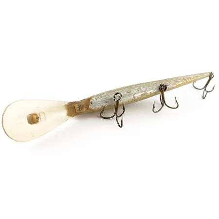 Vintage Bill Norman Deep Shiner Minnow, 2/5oz silver/blue fishing lure #20934