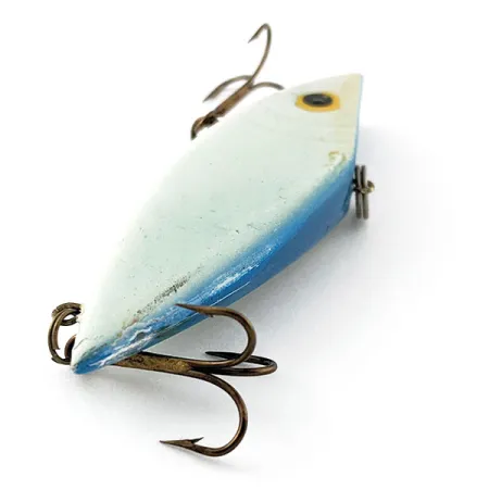 Vintage Mann's Bait  Tom Mann's Premium Rat'lin Shad Lipless, 2/5oz Blue fishing lure #20937