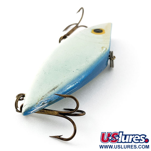 Vintage  Mann's Bait  Tom Mann's Premium Rat'lin Shad Lipless, 2/5oz Blue fishing lure #20937