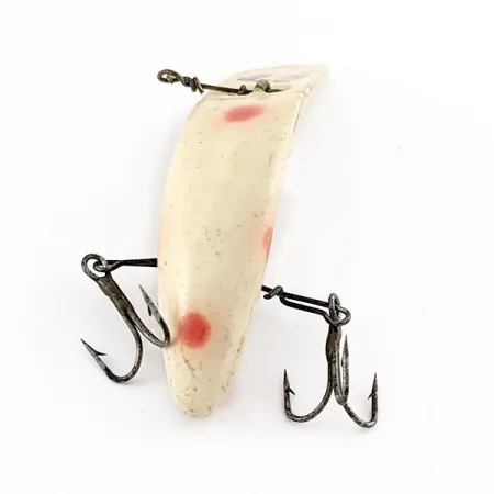 Vintage Yakima Bait FlatFish F7, 1/8oz Bone fishing lure #20940