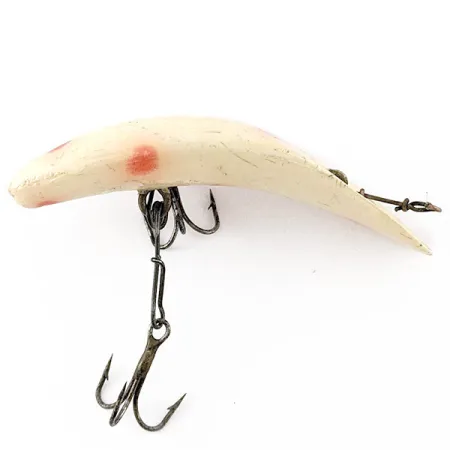 Vintage Yakima Bait FlatFish F7, 1/8oz Bone fishing lure #20940