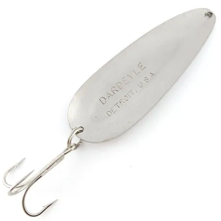Vintage Eppinger Dardevle, 1oz nickel fishing spoon #20946