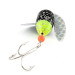 Vintage  Yakima Bait Spin-N-Glo, 1/4oz Mylar Wings - Glitter Chartreuse Black spinning lure #20952