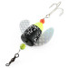 Vintage  Yakima Bait Spin-N-Glo, 1/4oz Mylar Wings - Glitter Chartreuse Black spinning lure #20952