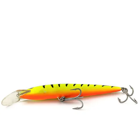 Vintage Rapala Floating Magnum 18, 1 1/2oz Fire tiger fishing lure #20955