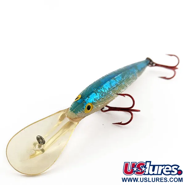 Vintage   Bill Norman Deep Shiner Minnow, 1/3oz Blue fishing lure #20963