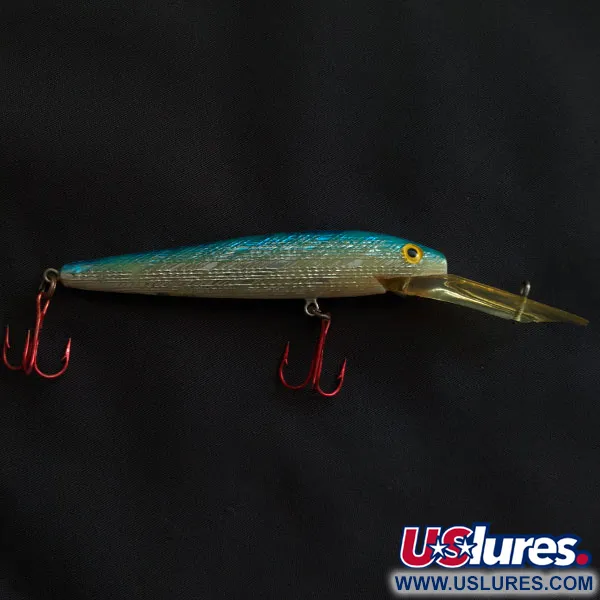 Vintage   Bill Norman Deep Shiner Minnow, 1/3oz Blue fishing lure #20963