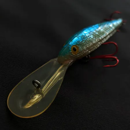 Vintage Bill Norman Deep Shiner Minnow, 1/3oz Blue fishing lure #20963
