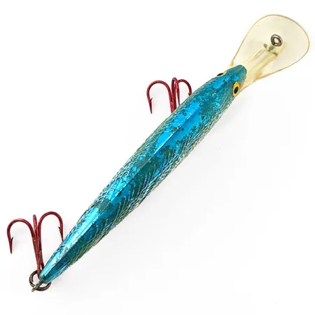 Vintage Bill Norman Deep Shiner Minnow, 1/3oz Blue fishing lure #20963