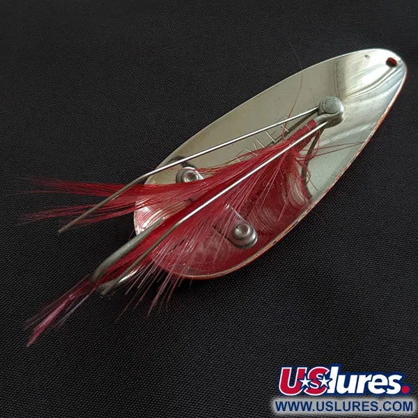 Vintage  Eppinger Dardevle Dardevlet Feathered Weedless, 3/4oz Ladybug fishing spoon #20969