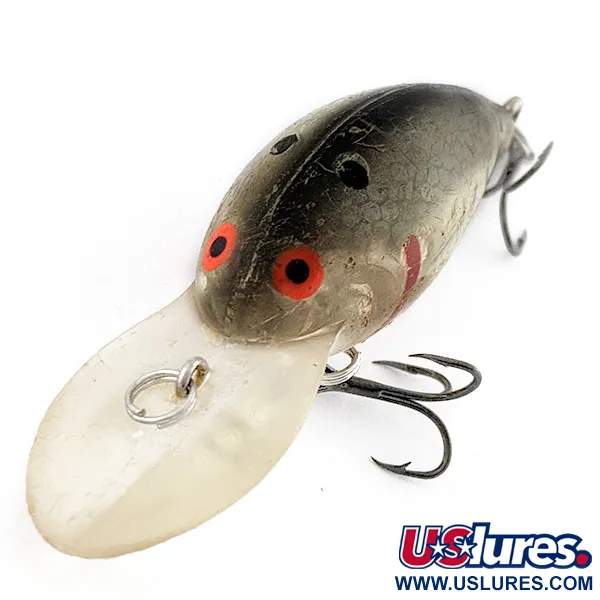 Vintage   Bomber model 6A , 1/3oz Silver Flash fishing lure #20971