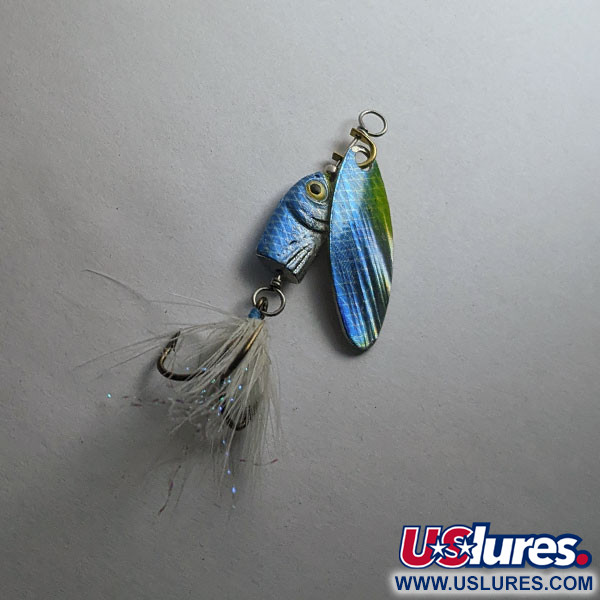 Vintage   Blue Fox Flash Deep Runner, 3/16oz blue spinning lure #20978