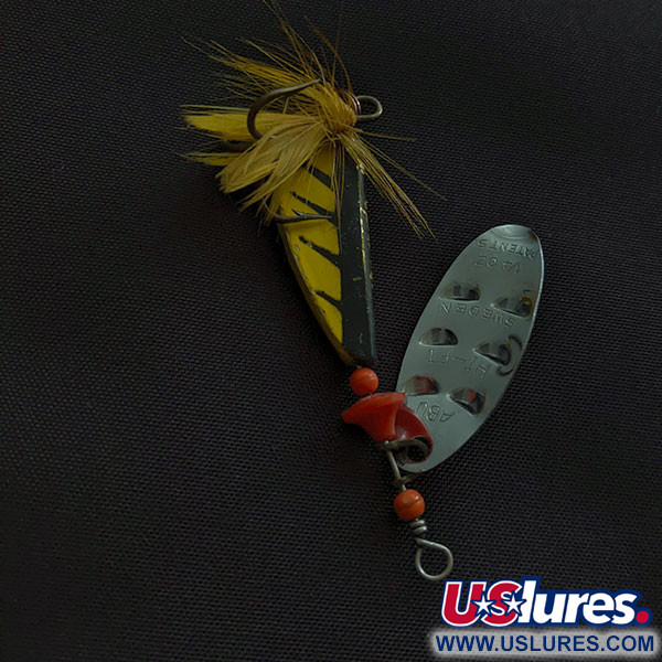 Vintage  Abu Garcia Abu Hi-Fi, 1/4oz nickel/yellow spinning lure #20980