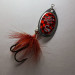 Vintage  Yakima Bait Worden's Sonic Rooster Tail, 1/4oz nickel/red spinning lure #20981