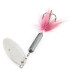 Vintage  Yakima Bait Worden’s Original Rooster Tail 4, 1/4oz silver/pink spinning lure #20983