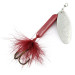 Vintage  Yakima Bait Worden’s Original Rooster Tail, 2/5oz silver/red spinning lure #20984