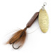 Vintage  Yakima Bait Worden’s Original Rooster Tail 4, 1/4oz gold/brown spinning lure #20989