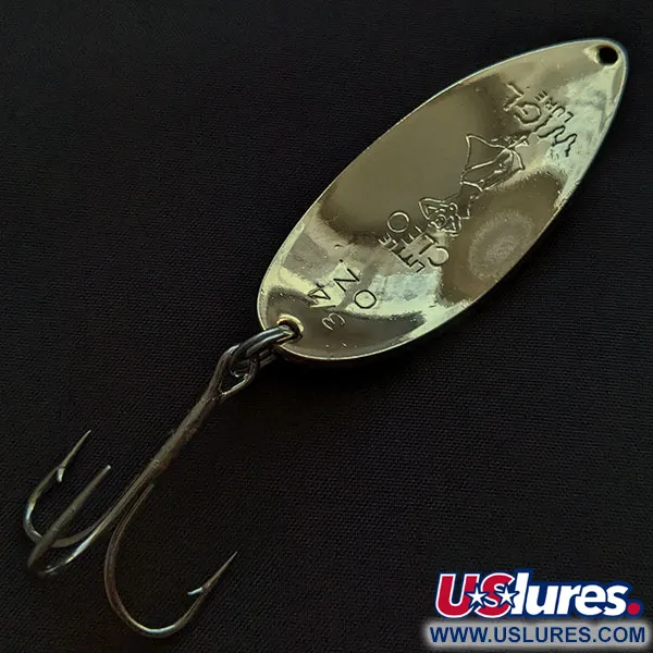 Vintage Seneca Little Cleo (Hula Girl), 3/4oz gold/red fishing spoon #20995