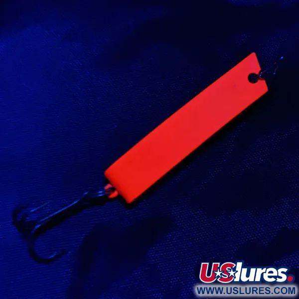 Vintage Luhr Jensen Super-Duper 506, 1/4oz hot pink UV fishing spoon #20997